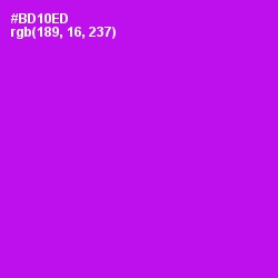 #BD10ED - Electric Violet Color Image