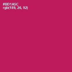 #BD1A5C - Jazzberry Jam Color Image