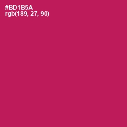 #BD1B5A - Jazzberry Jam Color Image