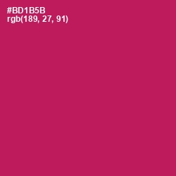 #BD1B5B - Jazzberry Jam Color Image