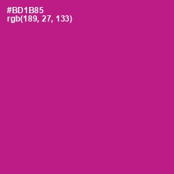 #BD1B85 - Medium Red Violet Color Image