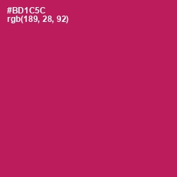 #BD1C5C - Jazzberry Jam Color Image