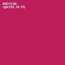 #BD1E5B - Jazzberry Jam Color Image