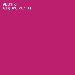 #BD1F6F - Lipstick Color Image