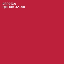 #BD203A - Well Read Color Image