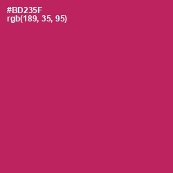 #BD235F - Night Shadz Color Image