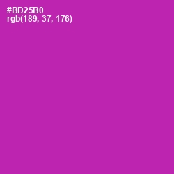 #BD25B0 - Medium Red Violet Color Image