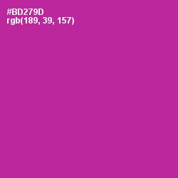 #BD279D - Medium Red Violet Color Image