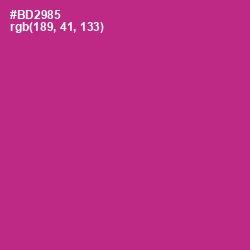 #BD2985 - Medium Red Violet Color Image