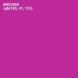 #BD2999 - Medium Red Violet Color Image