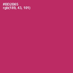 #BD2B65 - Hibiscus Color Image