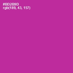 #BD2B9D - Medium Red Violet Color Image