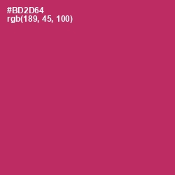 #BD2D64 - Hibiscus Color Image