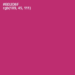 #BD2D6F - Hibiscus Color Image