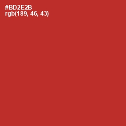 #BD2E2B - Tall Poppy Color Image