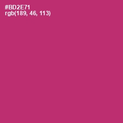 #BD2E71 - Hibiscus Color Image