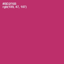 #BD2F6B - Hibiscus Color Image