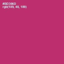 #BD306D - Hibiscus Color Image