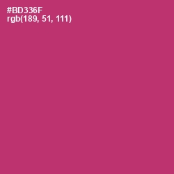 #BD336F - Hibiscus Color Image