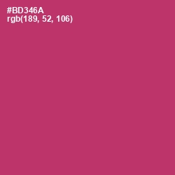 #BD346A - Hibiscus Color Image