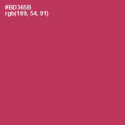 #BD365B - Night Shadz Color Image