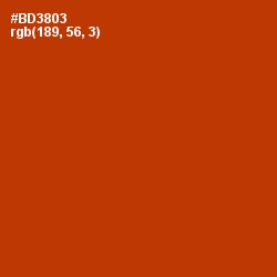 #BD3803 - Tabasco Color Image