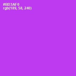 #BD3AF0 - Electric Violet Color Image