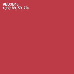 #BD3B46 - Night Shadz Color Image