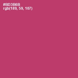 #BD3B6B - Hibiscus Color Image