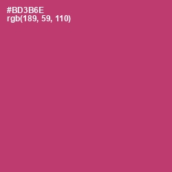 #BD3B6E - Hibiscus Color Image