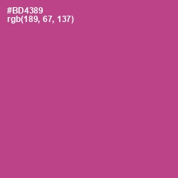 #BD4389 - Tapestry Color Image