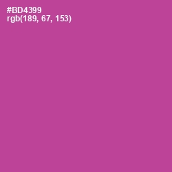 #BD4399 - Tapestry Color Image