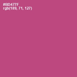 #BD477F - Blush Color Image