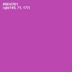 #BD47B1 - Tapestry Color Image