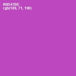#BD47BE - Wisteria Color Image