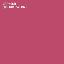 #BD496B - Blush Color Image