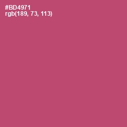 #BD4971 - Blush Color Image