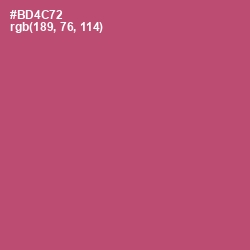 #BD4C72 - Blush Color Image