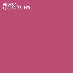 #BD4C75 - Blush Color Image