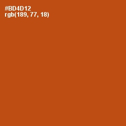 #BD4D12 - Rock Spray Color Image