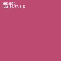 #BD4D70 - Blush Color Image