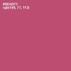 #BD4D71 - Blush Color Image