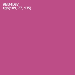#BD4D87 - Tapestry Color Image