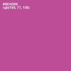 #BD4D96 - Tapestry Color Image