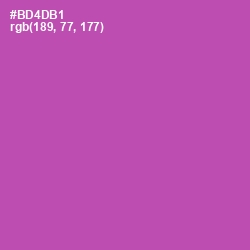 #BD4DB1 - Wisteria Color Image