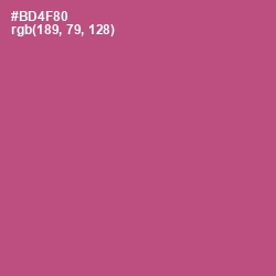 #BD4F80 - Tapestry Color Image