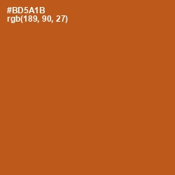 #BD5A1B - Fiery Orange Color Image