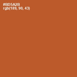 #BD5A2B - Tuscany Color Image
