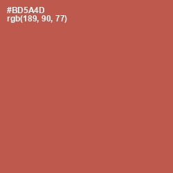 #BD5A4D - Crail Color Image