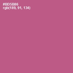 #BD5B86 - Tapestry Color Image